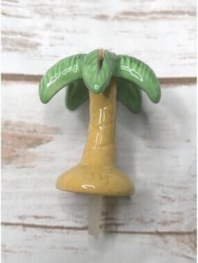 Nora Fleming Palm Tree Mini, Hand Painted Figurine